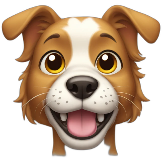 Cartoon dogcat  emoji