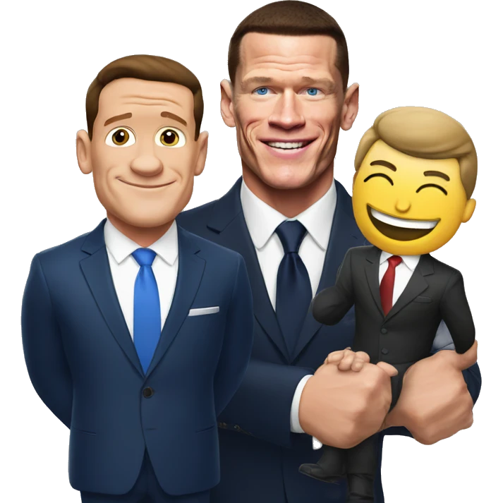 John cena with Macron emoji