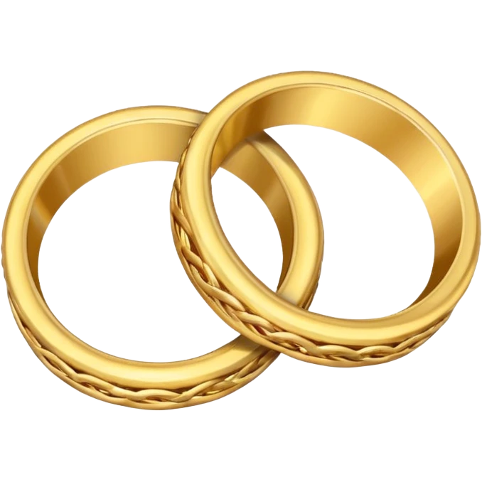 Create a double ring emoji which shows date fixed emoji