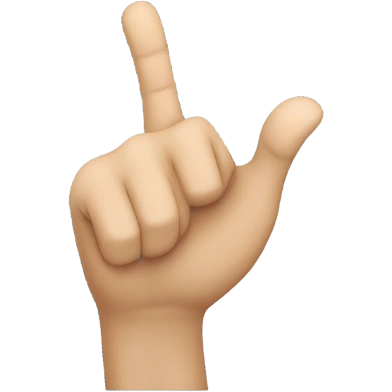 Pointing  emoji