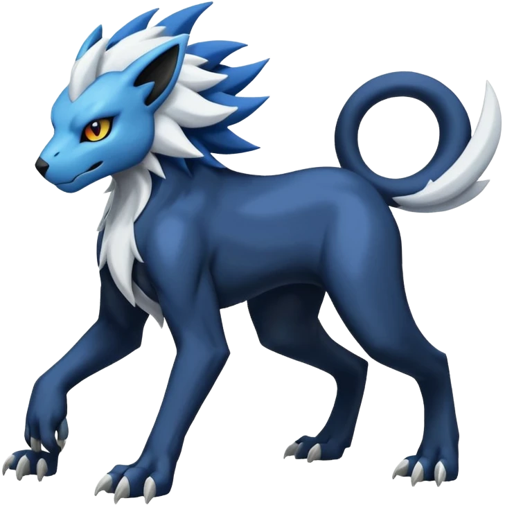 Luxray-Manectric-Absol-fusion, full body emoji