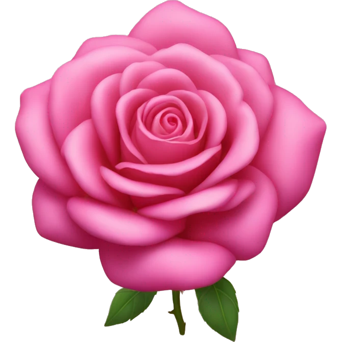 una rosa de color rosa emoji