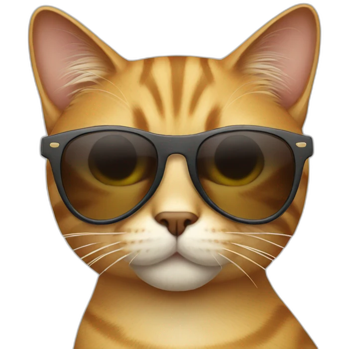Cat with sunglasses emoji