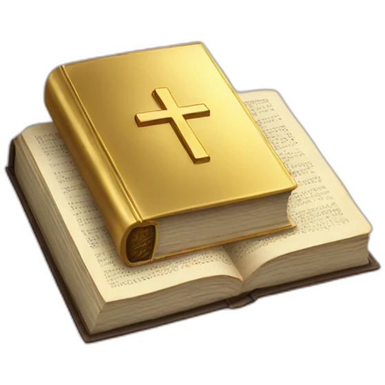 gold bible emoji