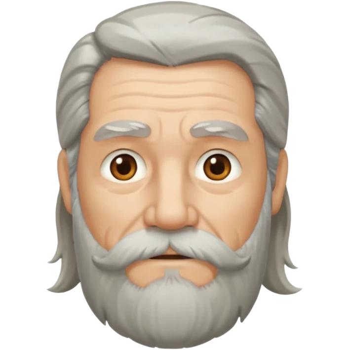 long haired bearded old man emoji