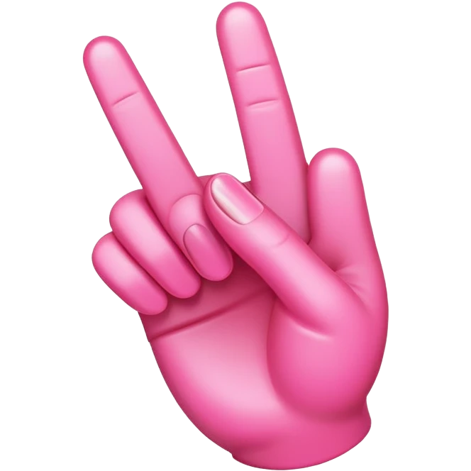 pink middle finger emoji emoji