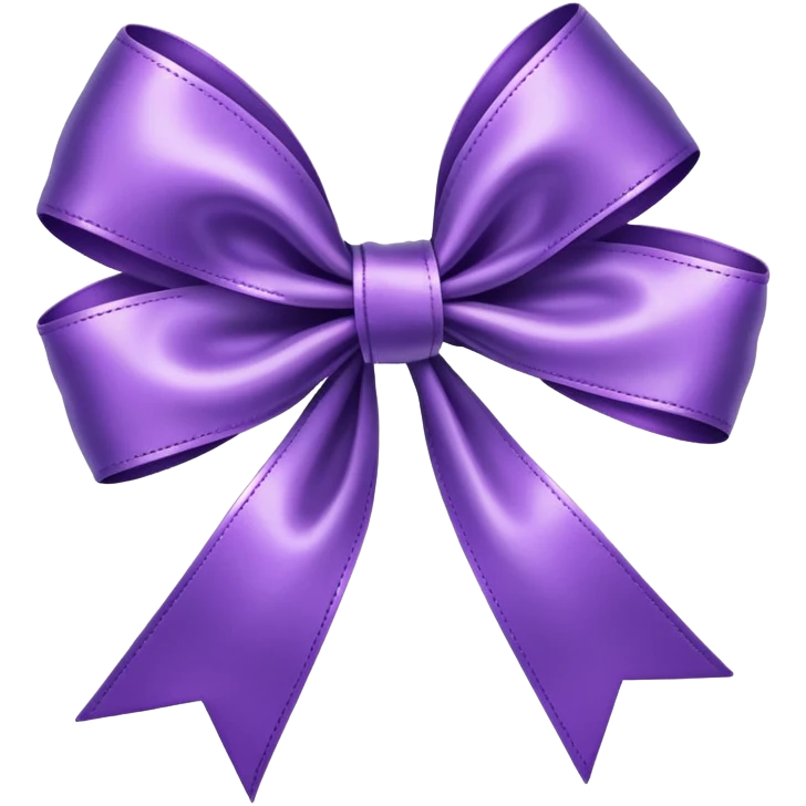 Purple bow emoji