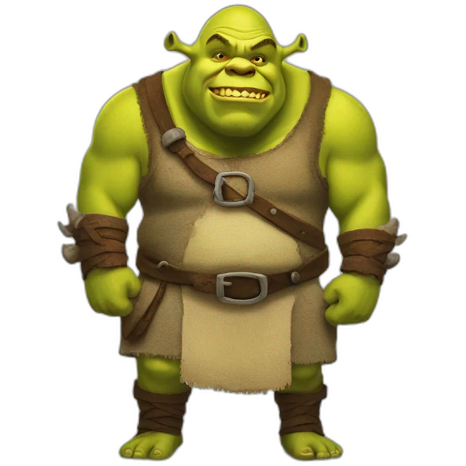 Ogre Shrek with Donkey emoji