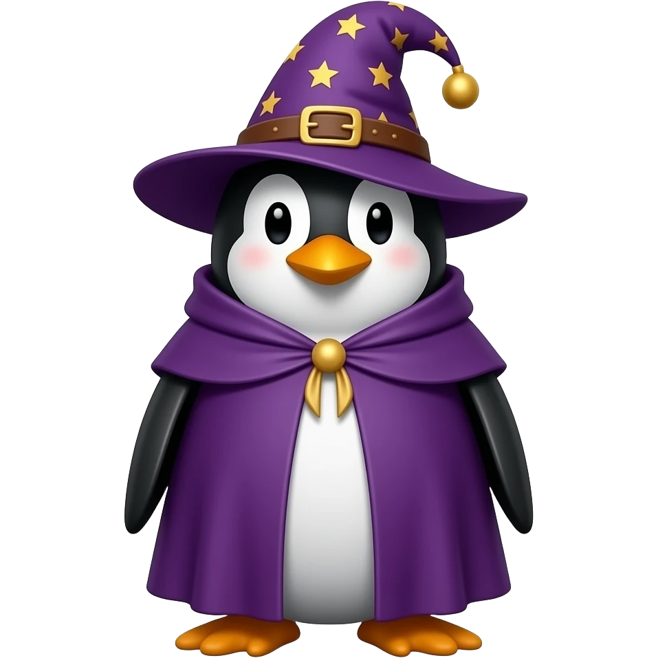 Penguin Wizard emoji
