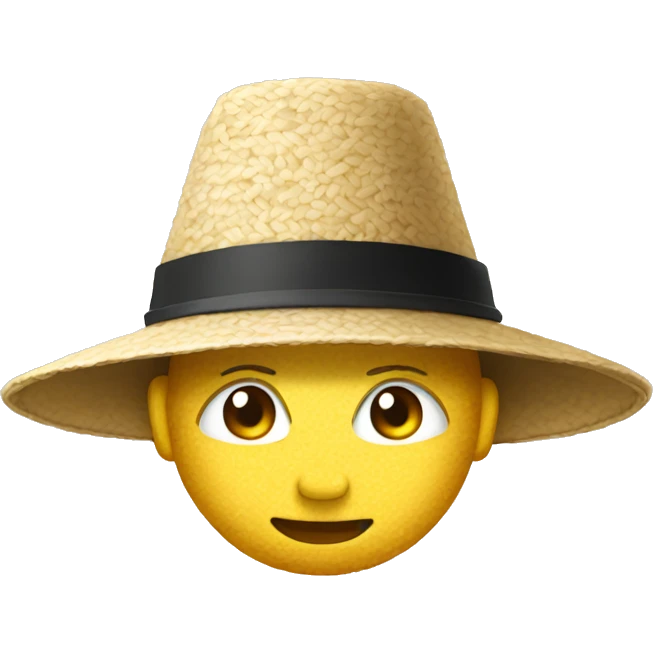 Rice hat emoji