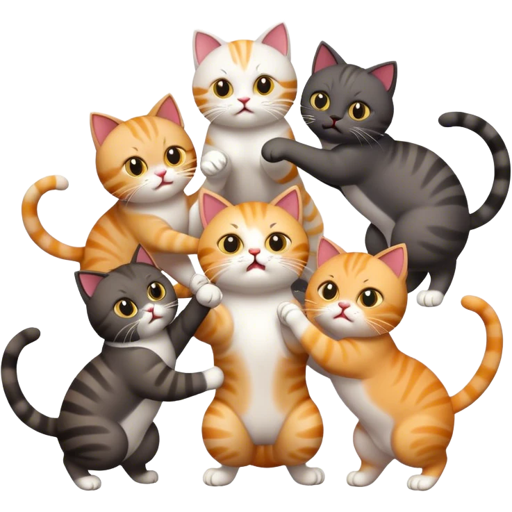 Bagarre mais mignon  emoji