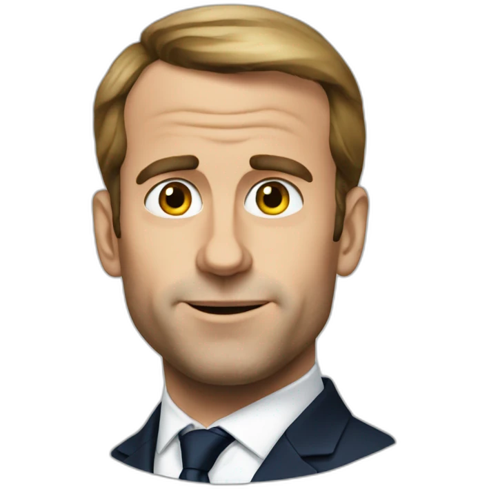 Macron Chad face emoji