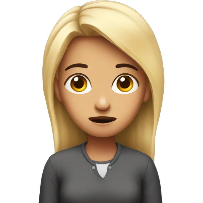 Confused girl emoji