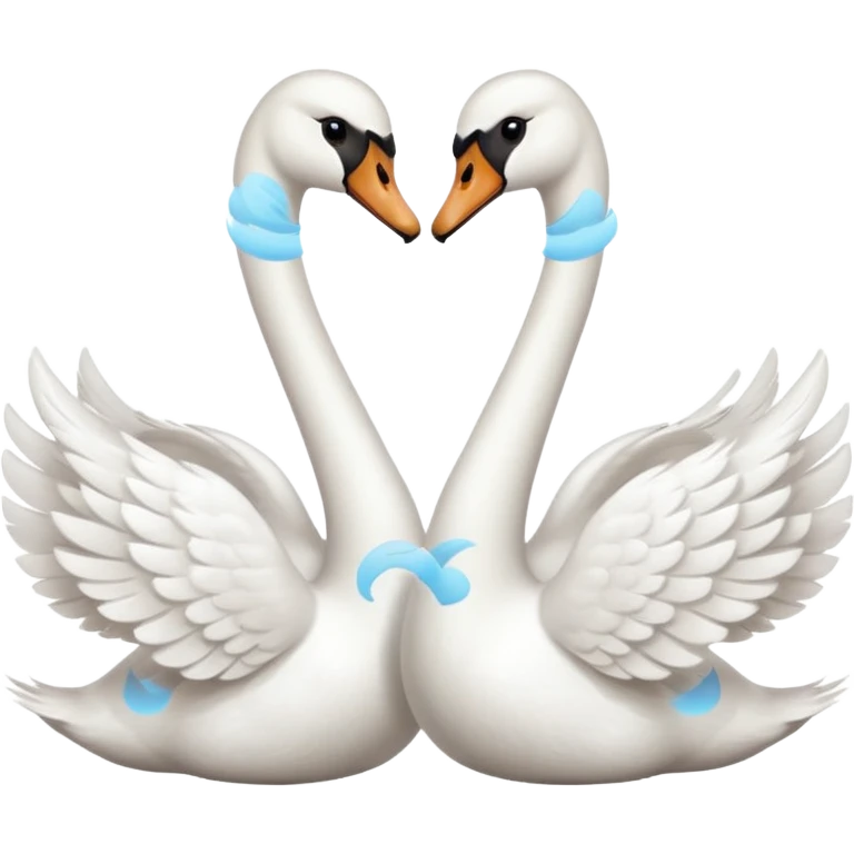 Swan couple emoji