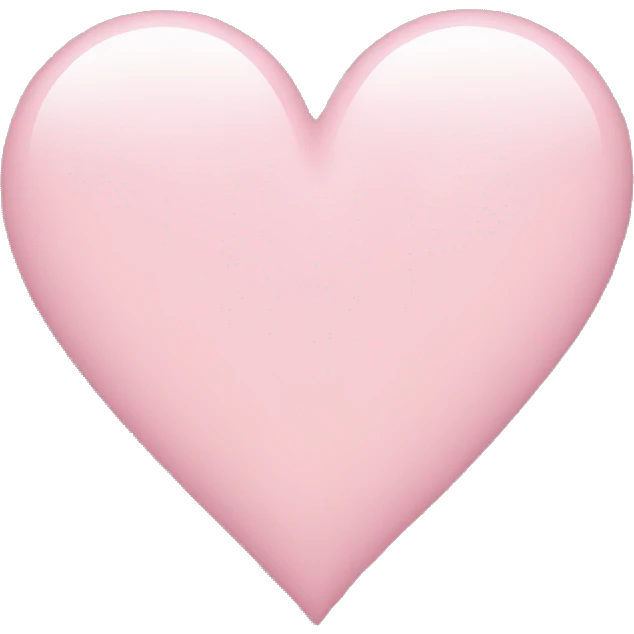 light pink heart  emoji