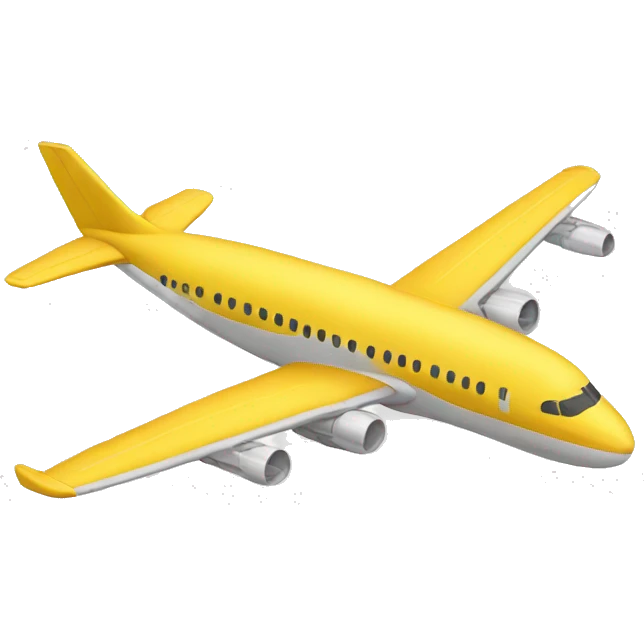 yellow airplane emoji