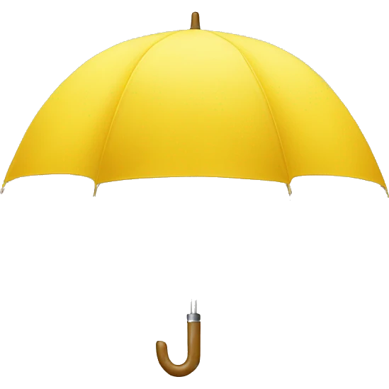 yellow umbrella small size to fit in keyboard  emoji