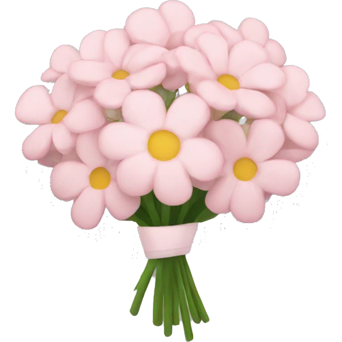 light pink flower bouquet  emoji