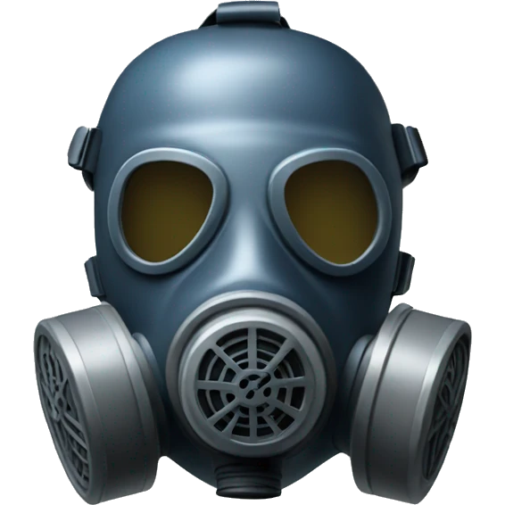 blushing gas mask emoji