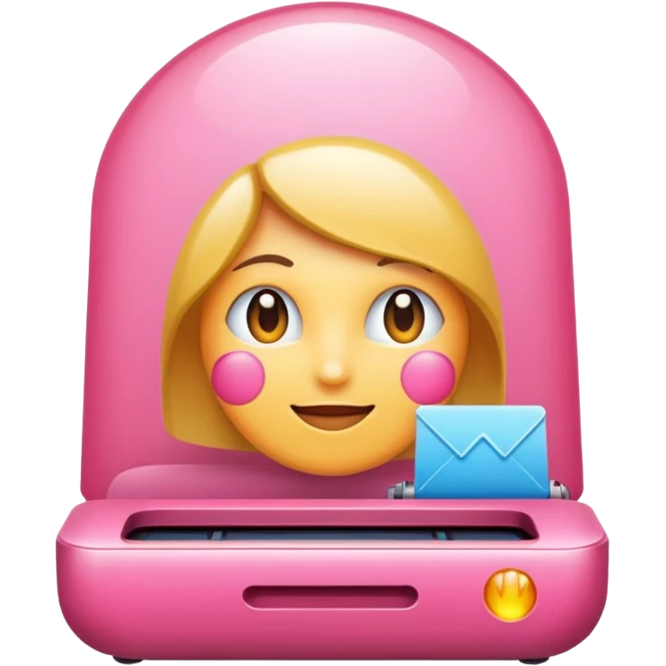 Impresora rosada  emoji