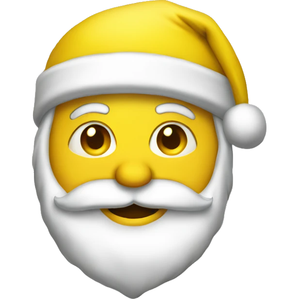 Yellow Santa costume emoji