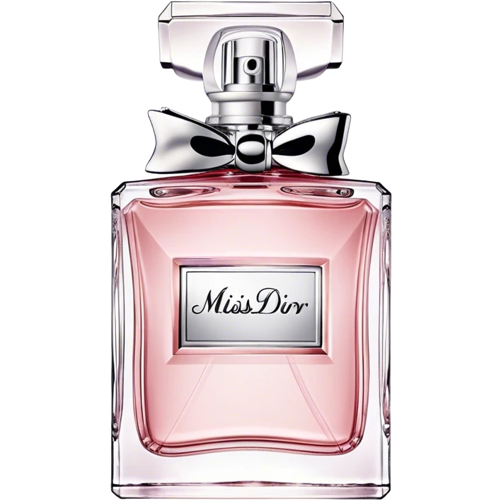 Dior miss dior eau de parfum, low bottle, light pink emoji