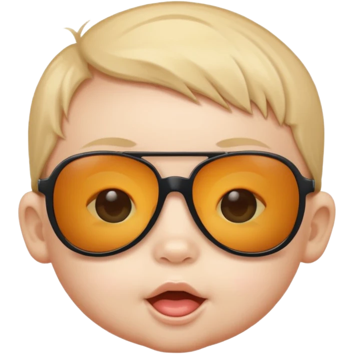 Baby wearing subglasses  emoji