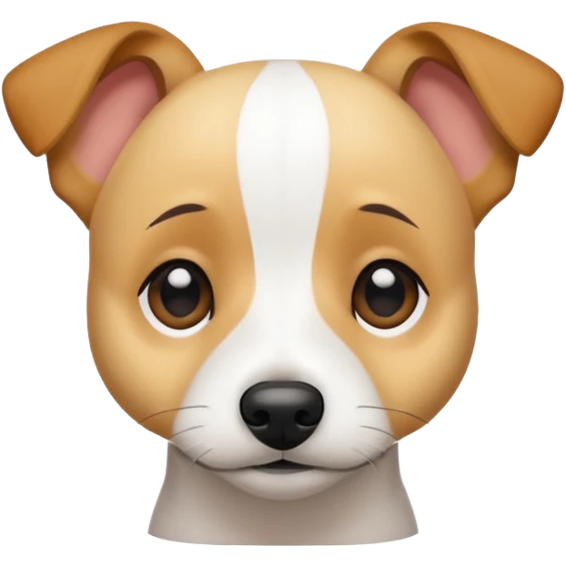 Mini jack russel terrier fully blonde dog  emoji