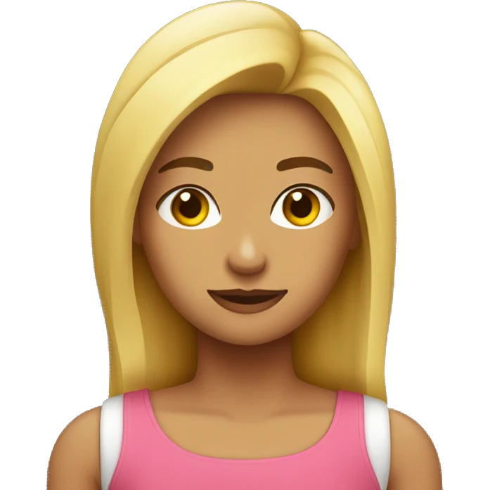chica rubia brazos estirados emoji