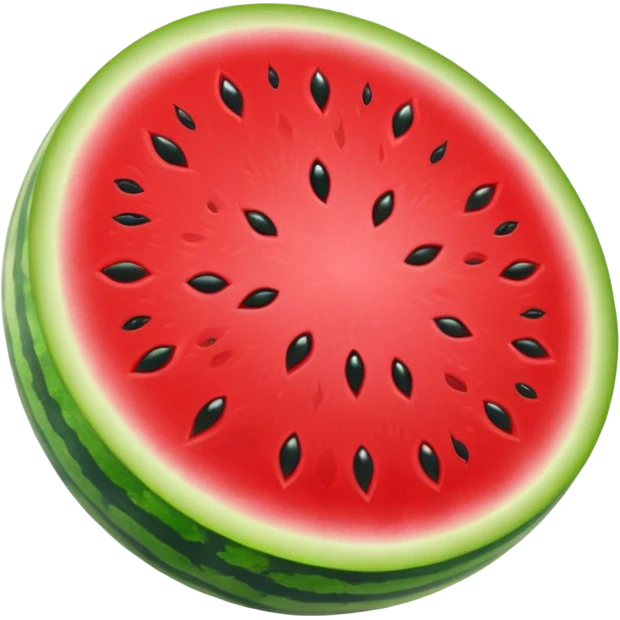 glitter red and green watermelon emoji