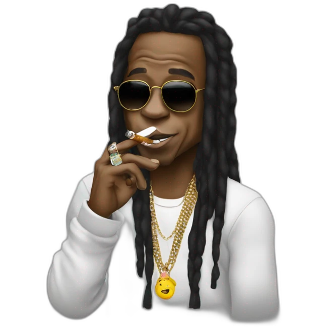 Lil wayne smoking  emoji