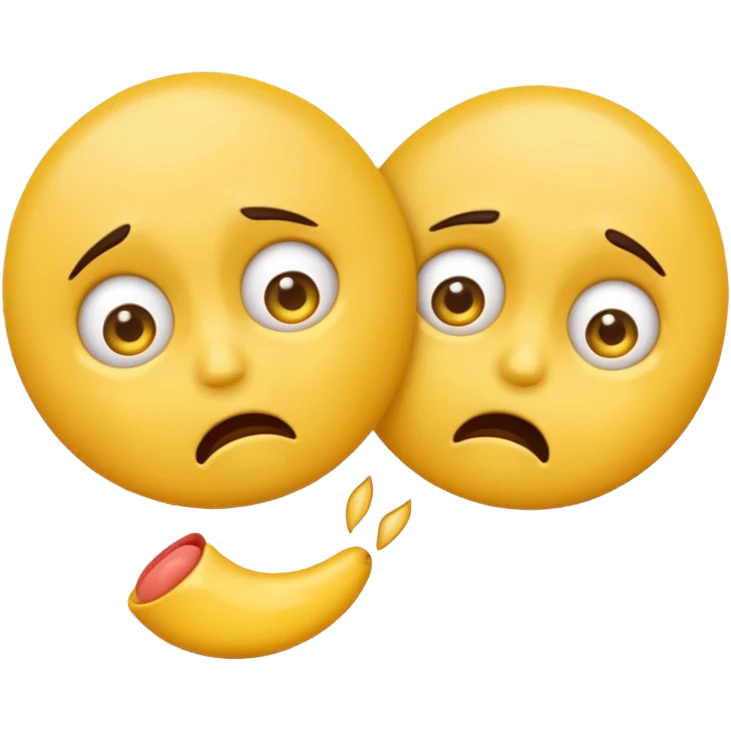 Emoji choking themselves emoji
