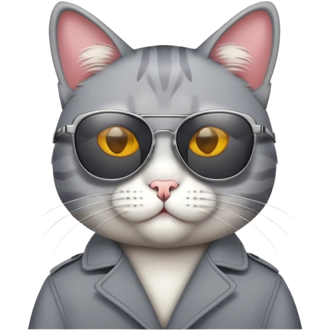 Cat wearing sunglasses emoji