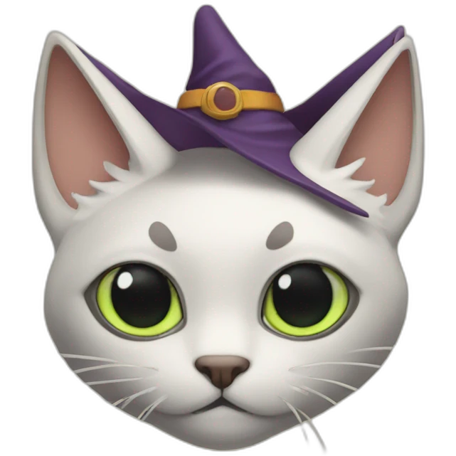 Cat witch a virus emoji