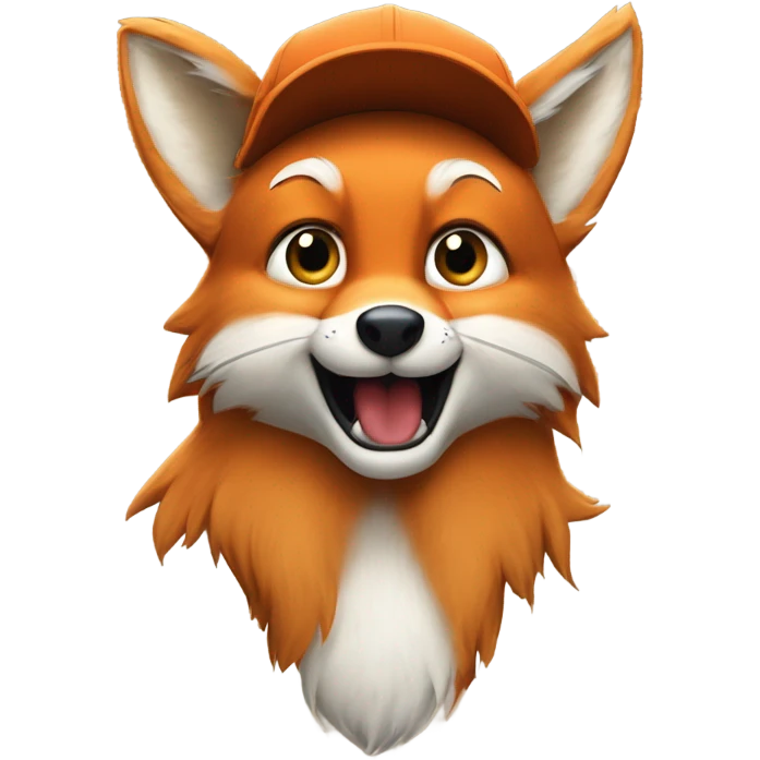Jeune Furry renard / mignon / allongé / musclé / casquette yankees  emoji