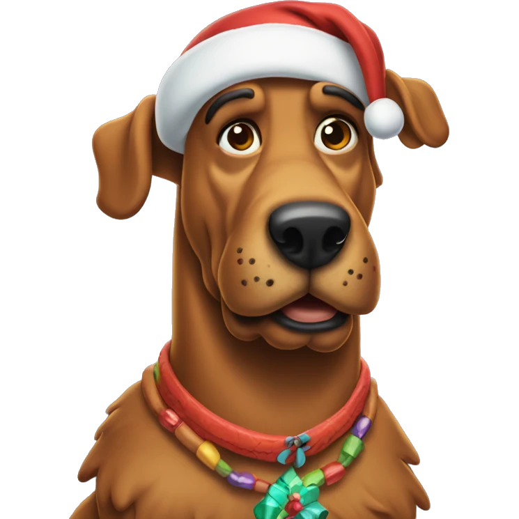 Scooby doo santa emoji