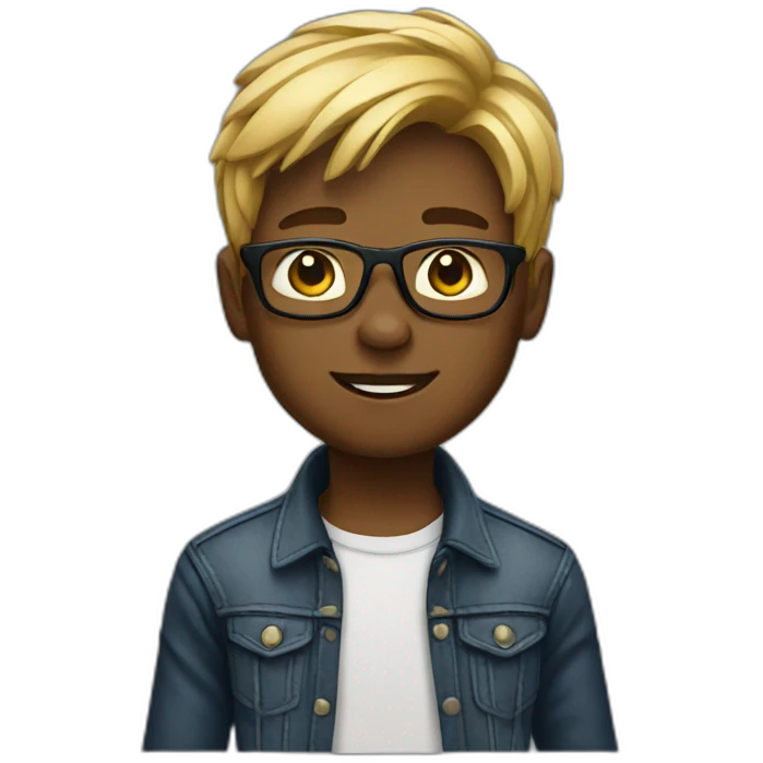 Stylish boy emoji