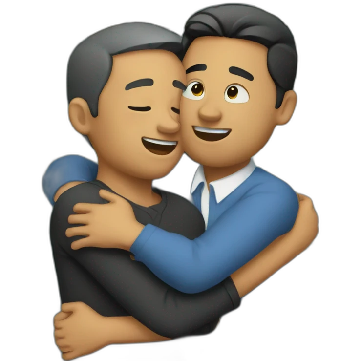 hug + huge amount of money emoji