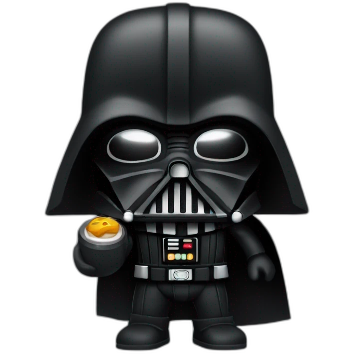 Dark vador qui téléphone emoji