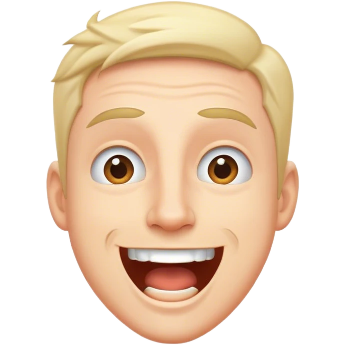 Character for man looks excited   emoji