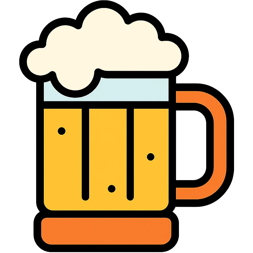 colored beer mug icon emoji