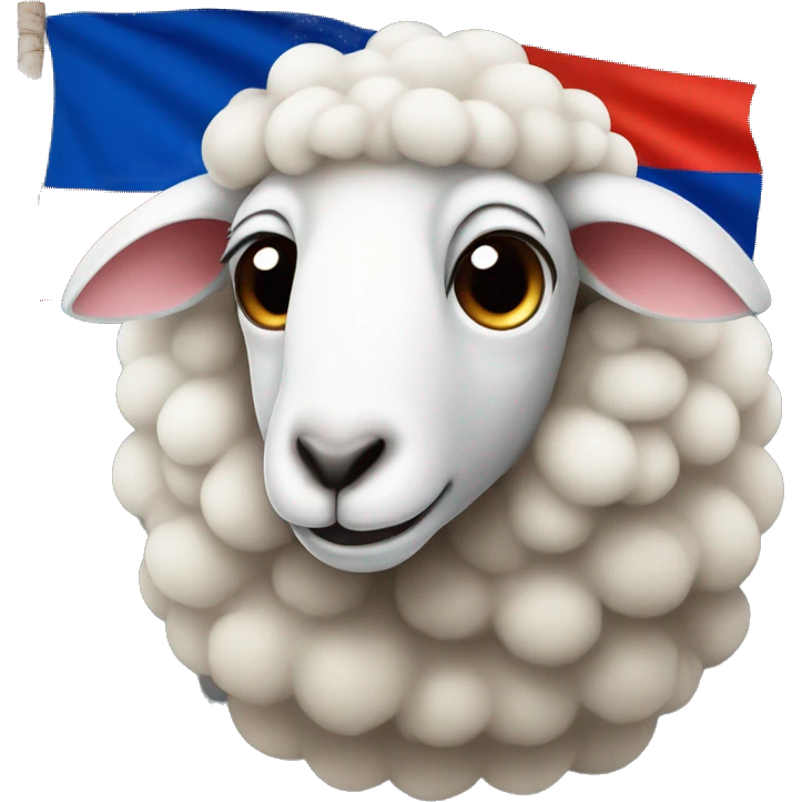 Sheep with armenian flagg emoji