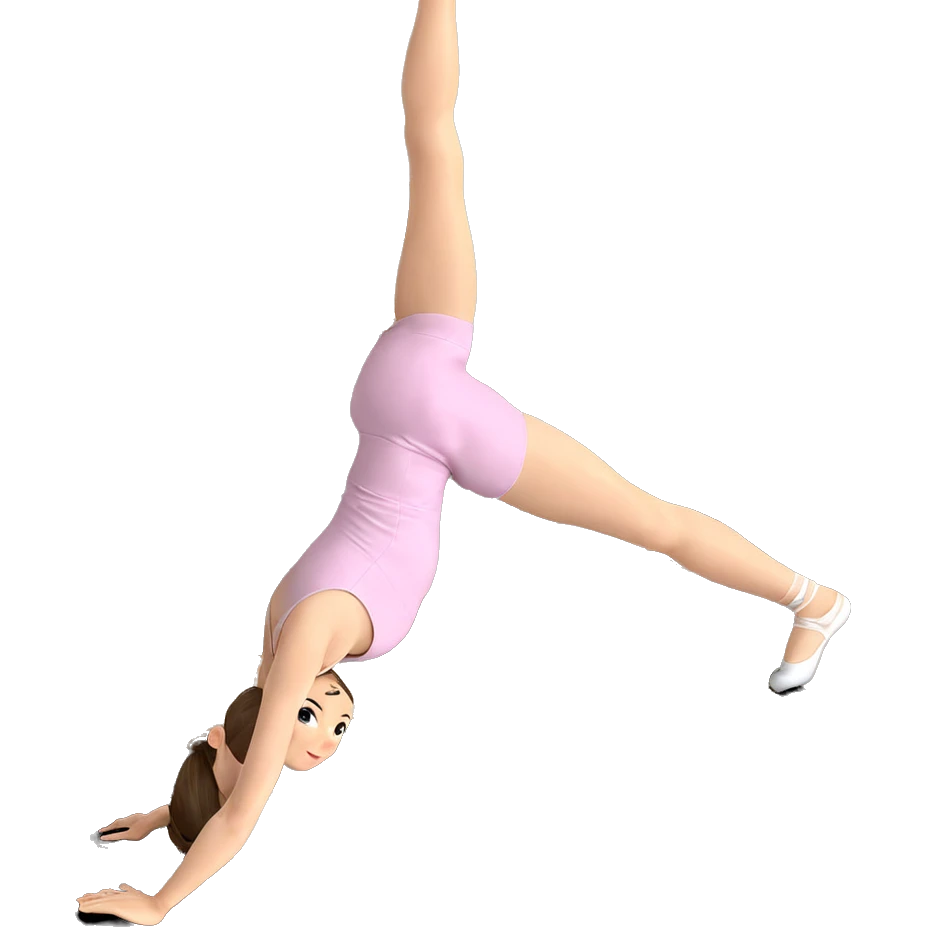 flexible ballet girl handstand emoji