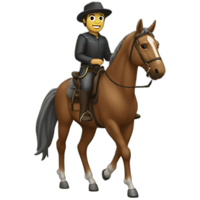 Maisi c’est sur un cheval emoji