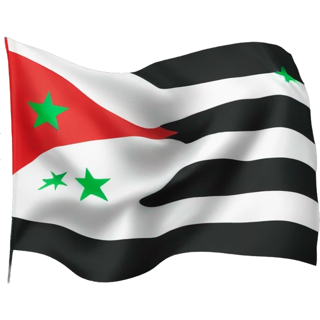 Flag of the Syrian revolution emoji