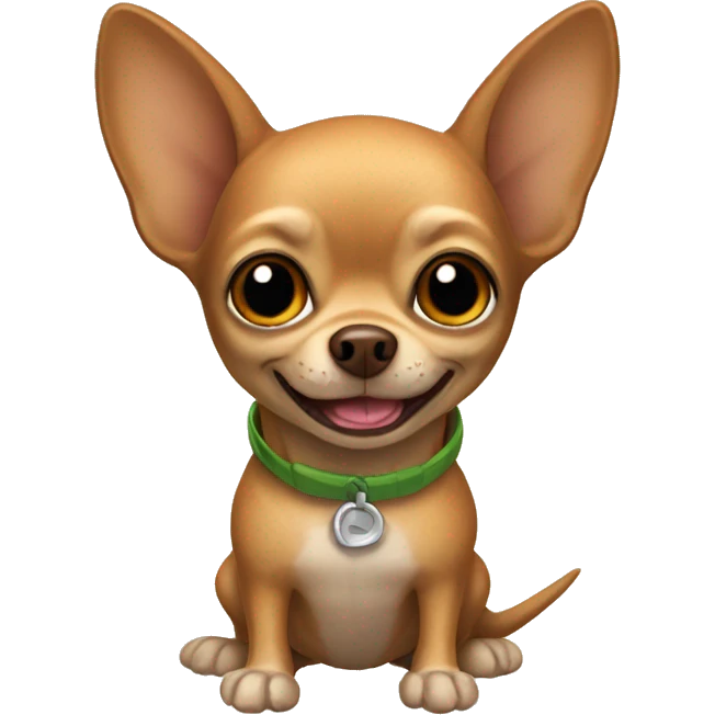 Brown Chihuahua in a Dinosaur Costume emoji