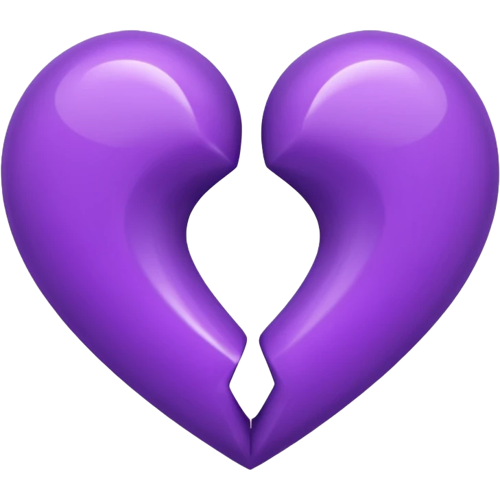 Purple two hearts style emoji