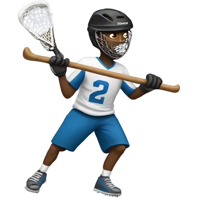 Man playing lacrosse emoji