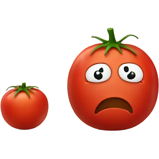 Sad tomato emoji