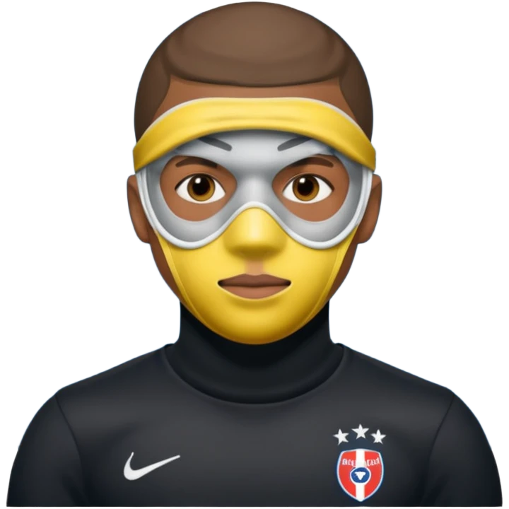 mbappe, mask emoji